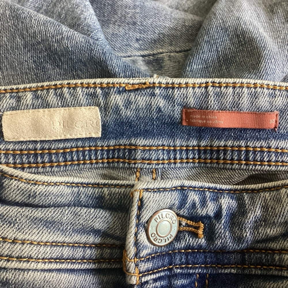 Pilcro Jeans High Waisted Embroidered 30 - Picture 9 of 11